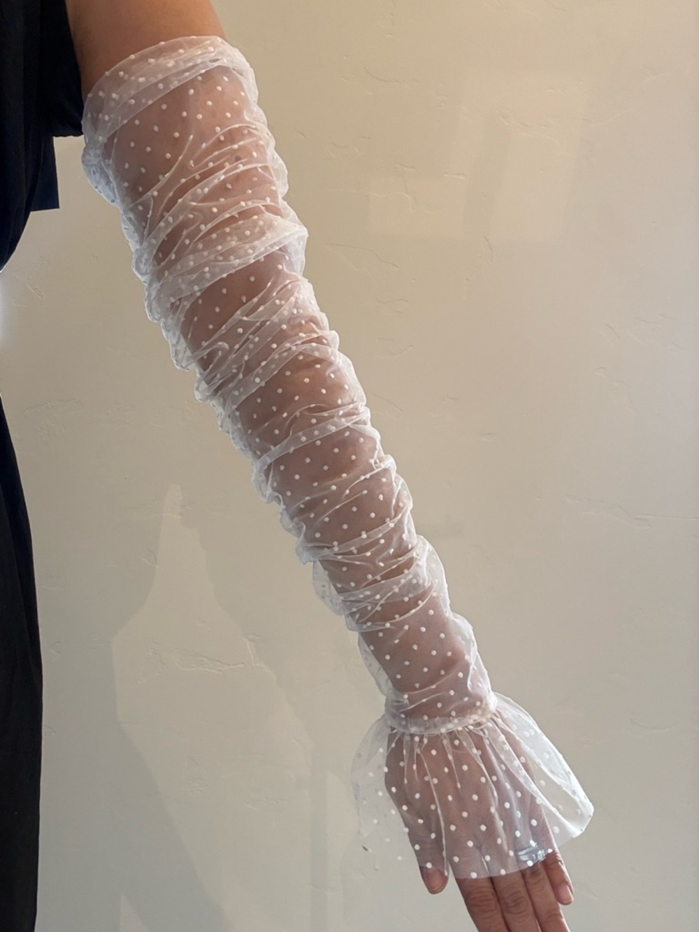 Sheer Petite Pois Sleeves
